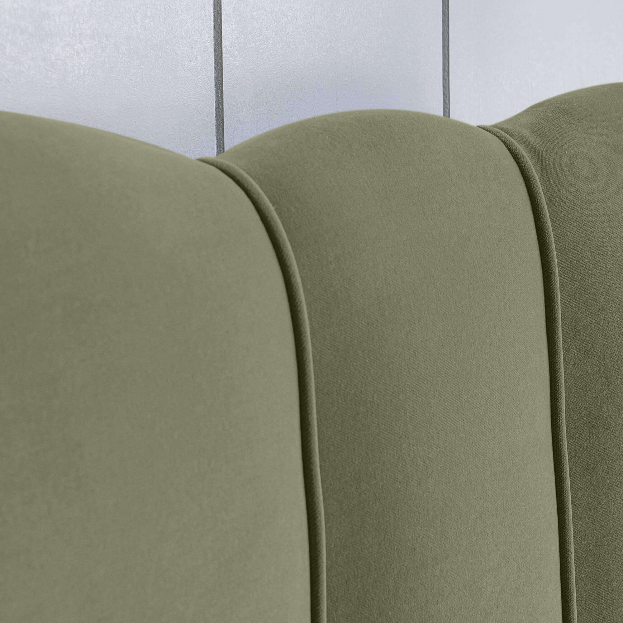 Cloud Nine Upholstered Bed in Intelligent Velvet Green Tea without Valance - Image 6