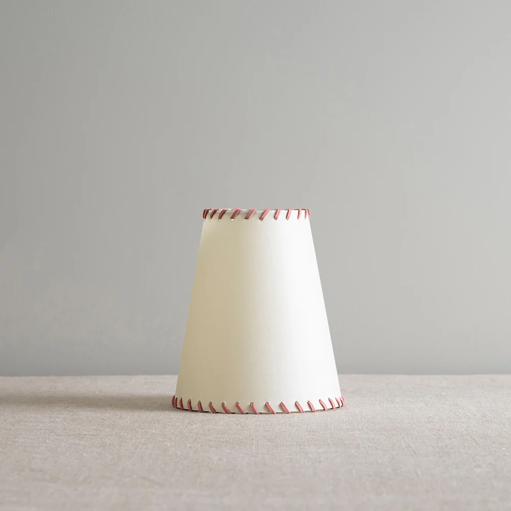 Ditsy Tall Tapered Lamp Shade in Natural Parchment - Image 3