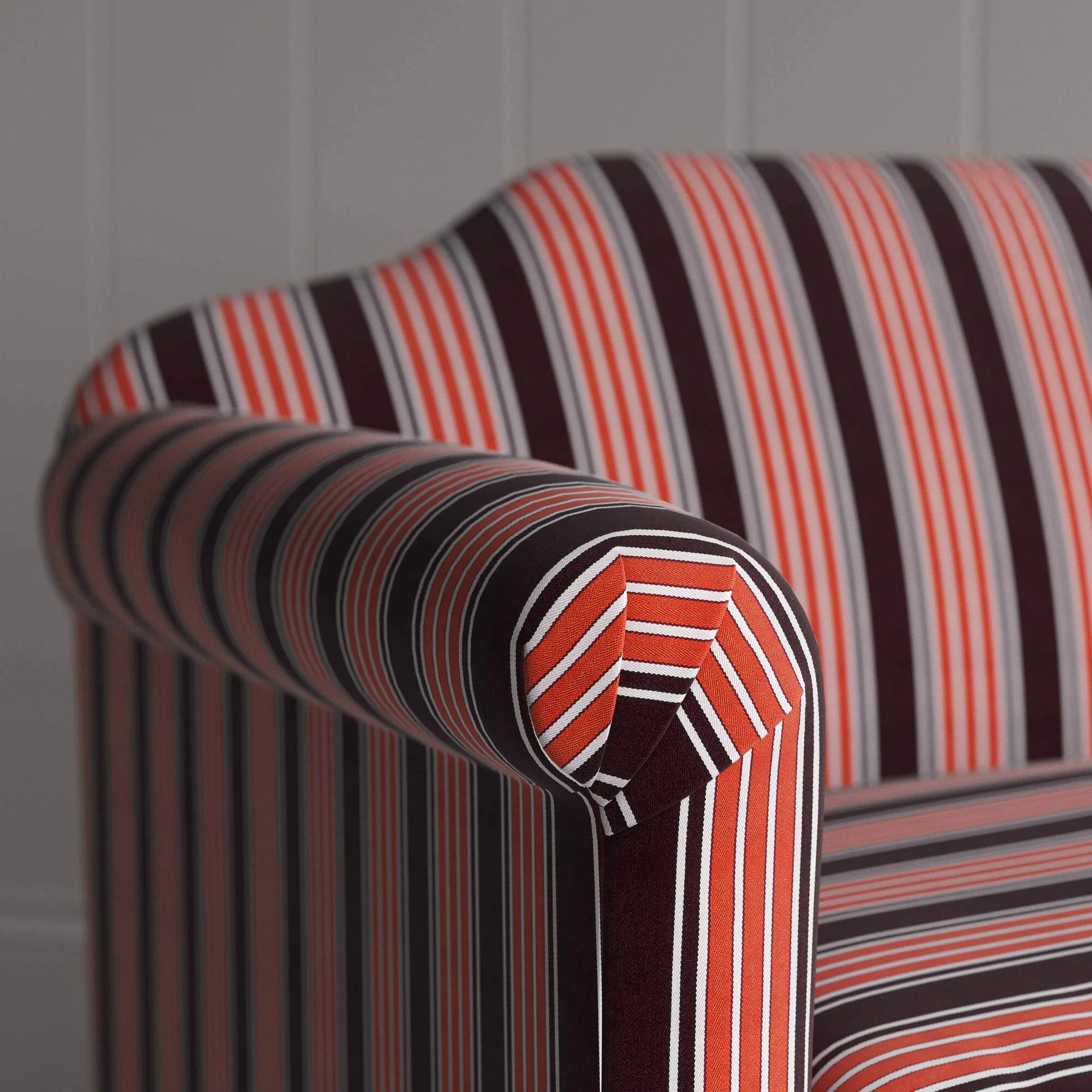 Dolittle 4 Seater Sofa in Regatta Cotton, Flame - Image 3
