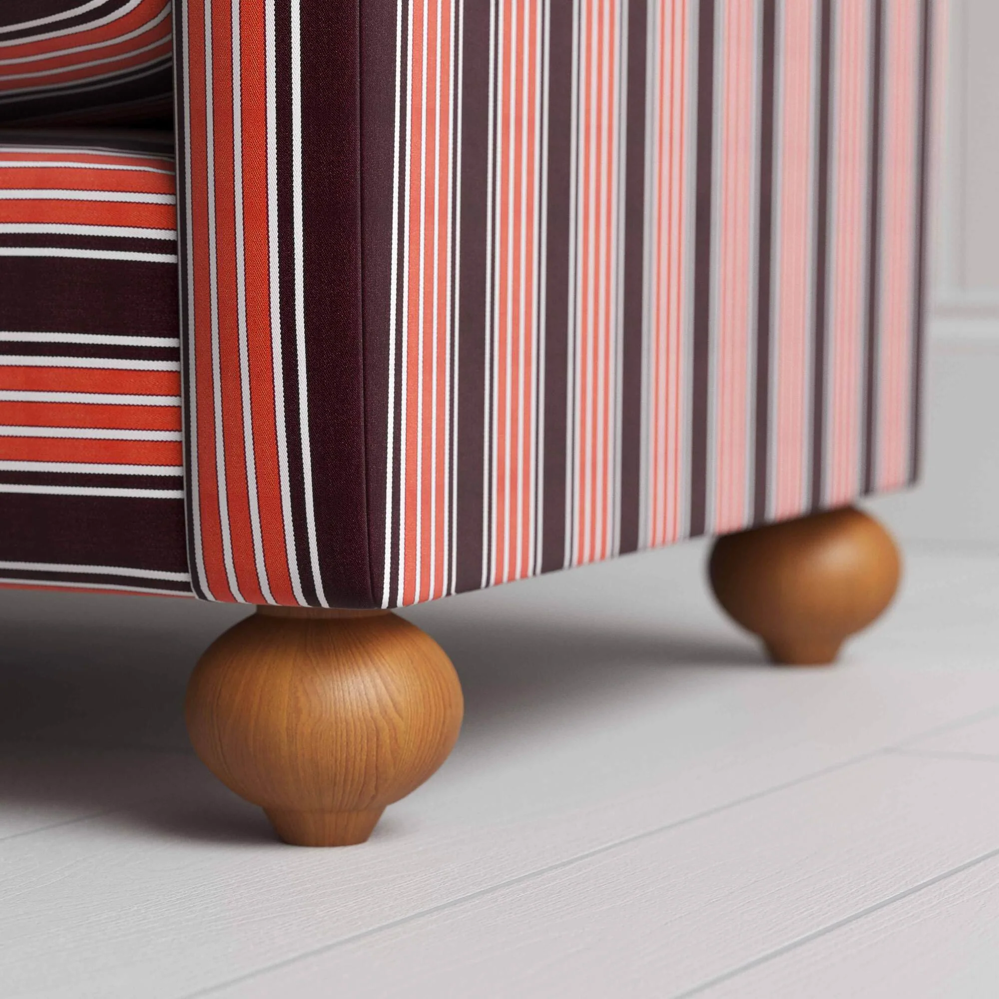 Dolittle Armchair in Regatta Cotton, Flame - Image 5