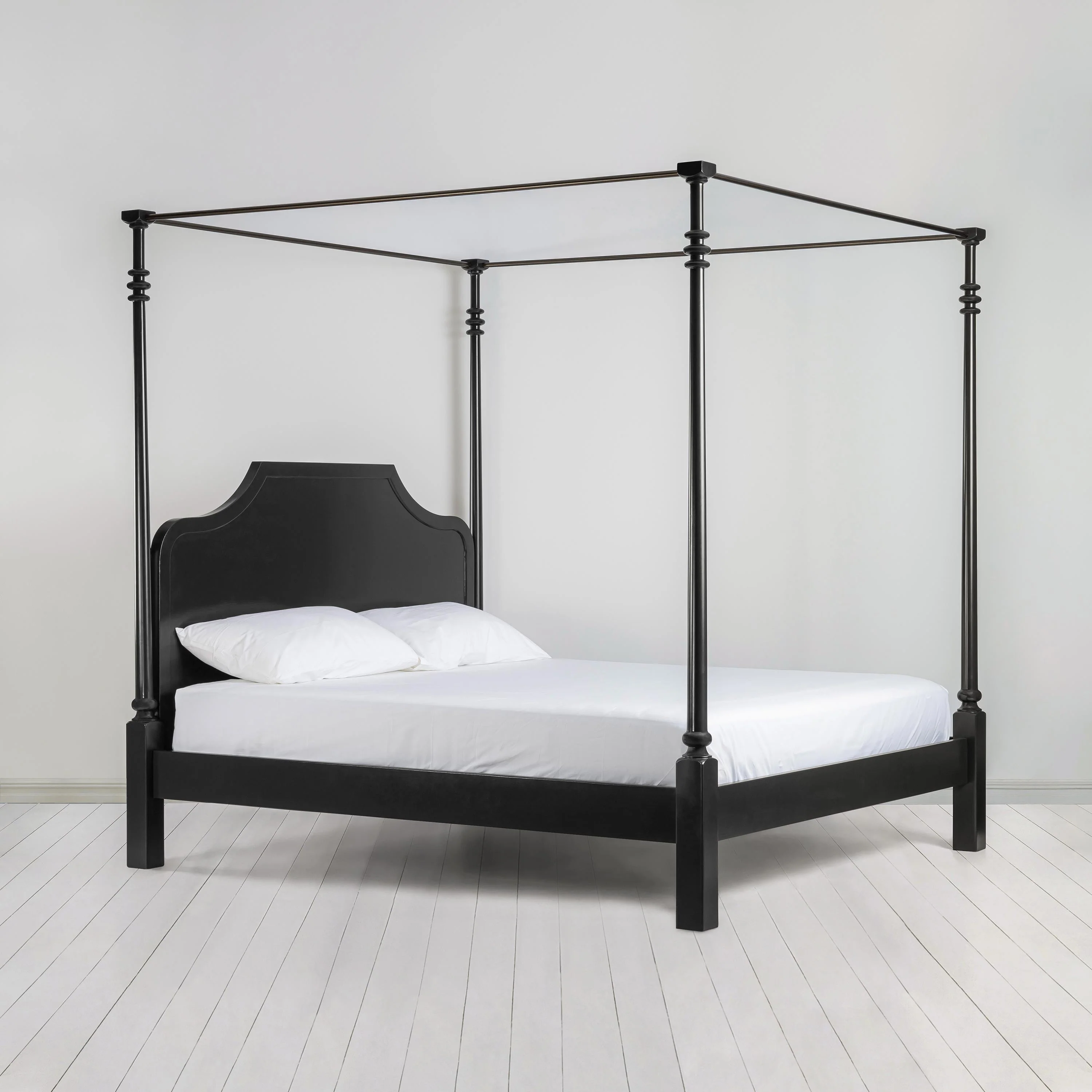 Folly Four Poster Bed in Jet Black - Image 3