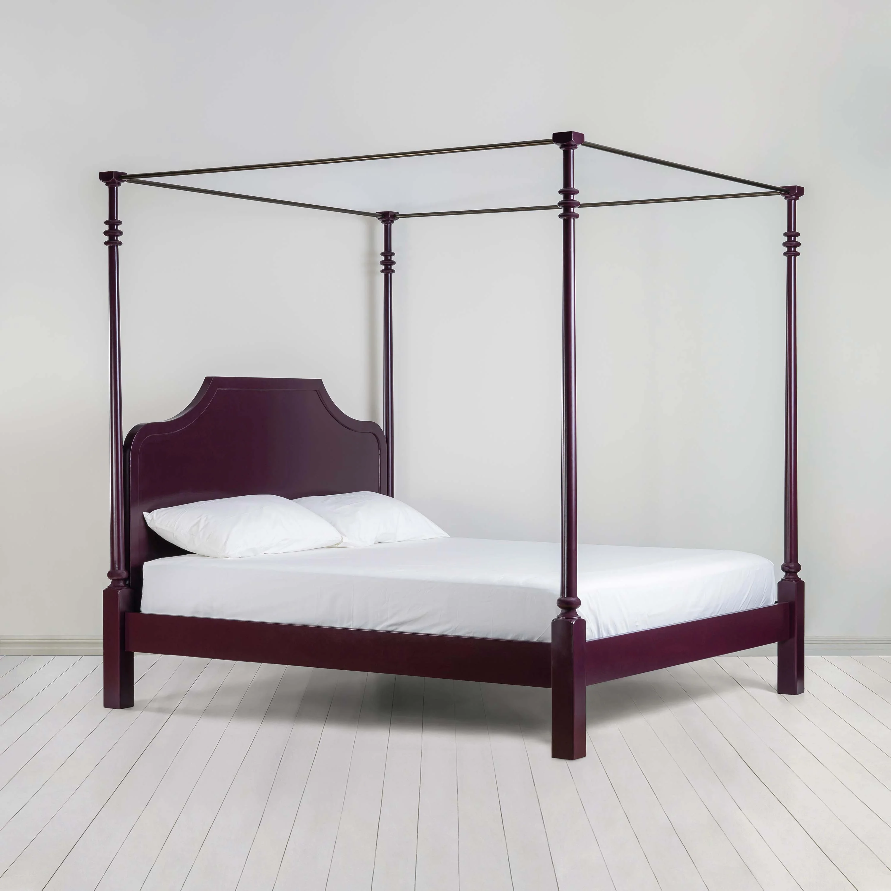 Folly Four Poster Bed in Plum - Image 3