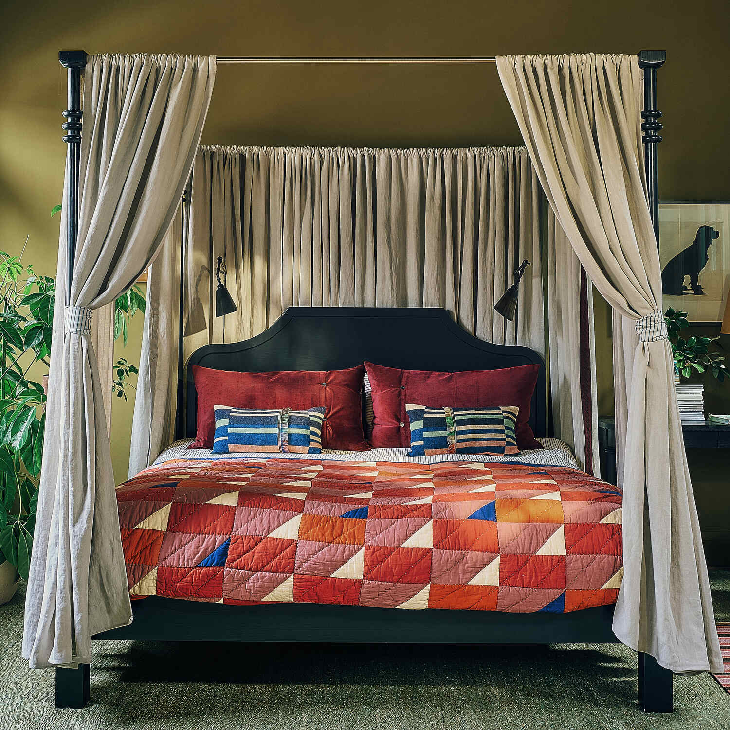Folly Four Poster Bed in Plum - Image 12