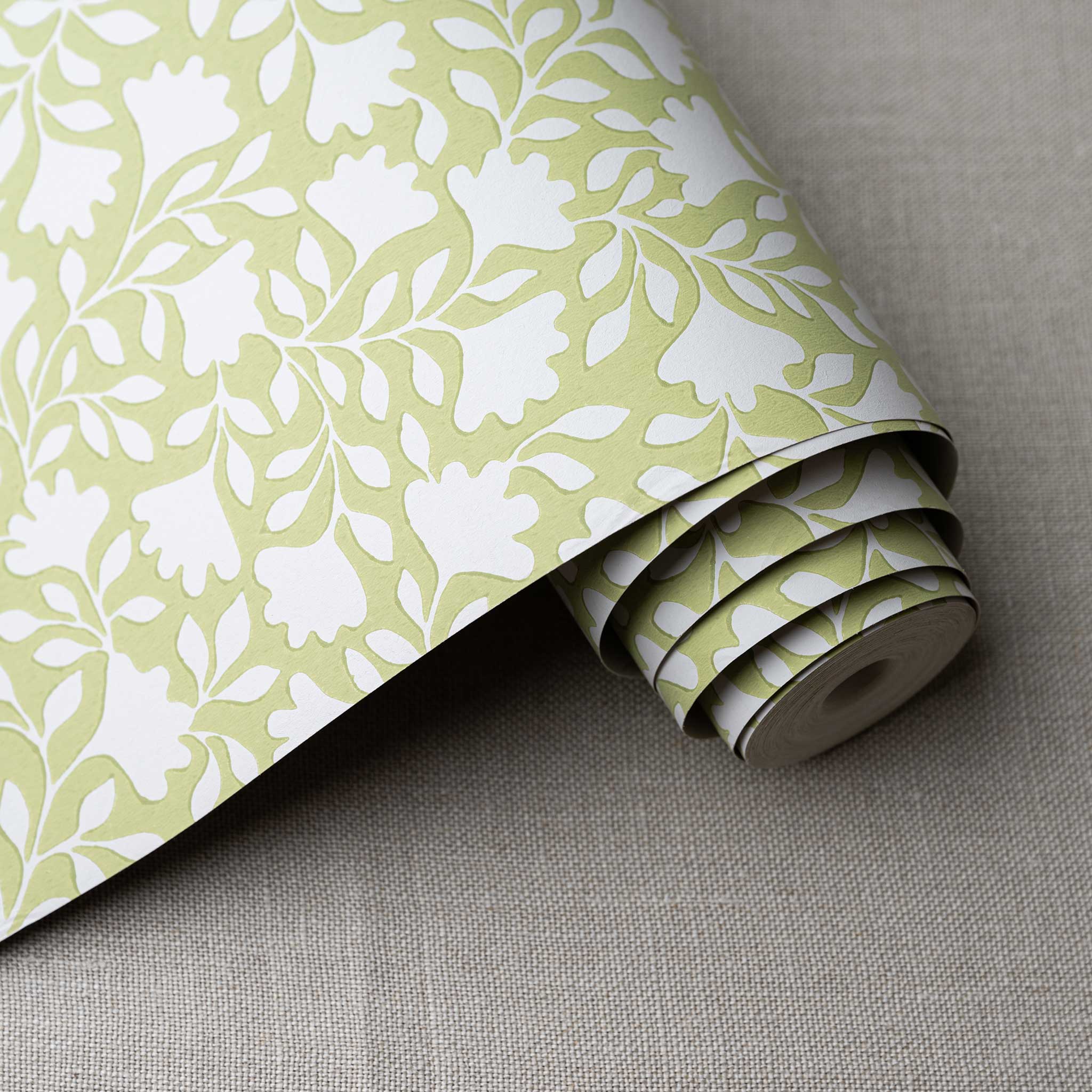Ginko Wallpaper in Moss Green - Image 5
