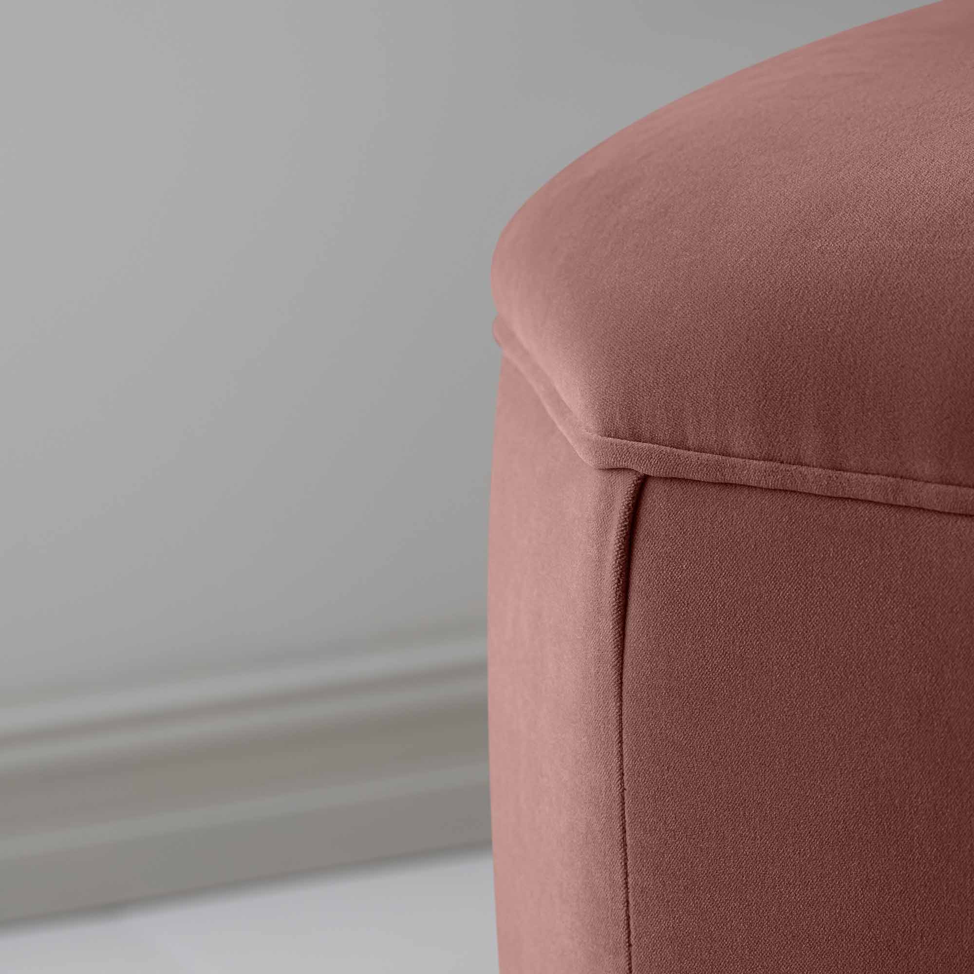 Hither Hexagonal Ottoman in Intelligent Velvet Damson - Image 4