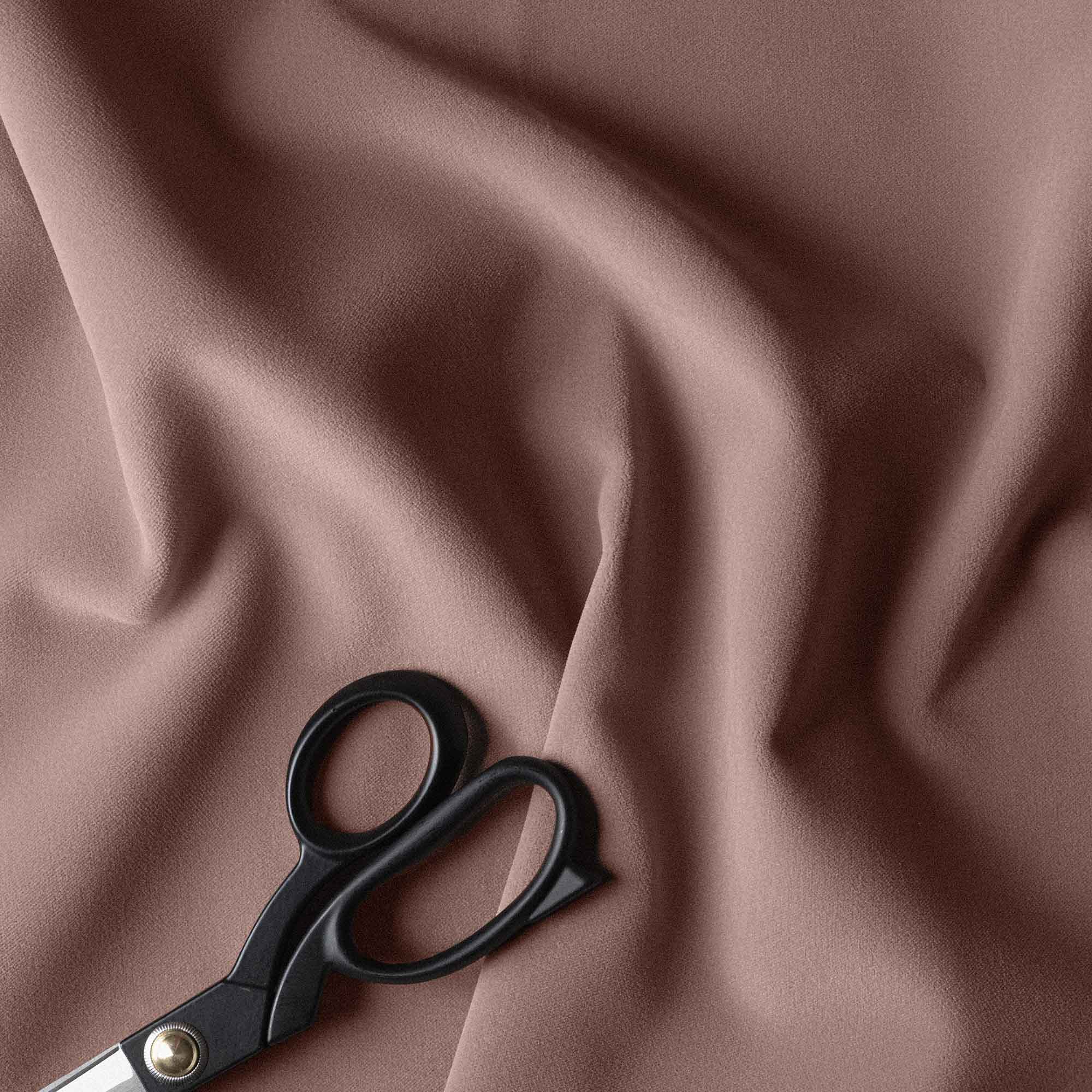 Hither Hexagonal Ottoman in Intelligent Velvet Dusky Pink - Image 8