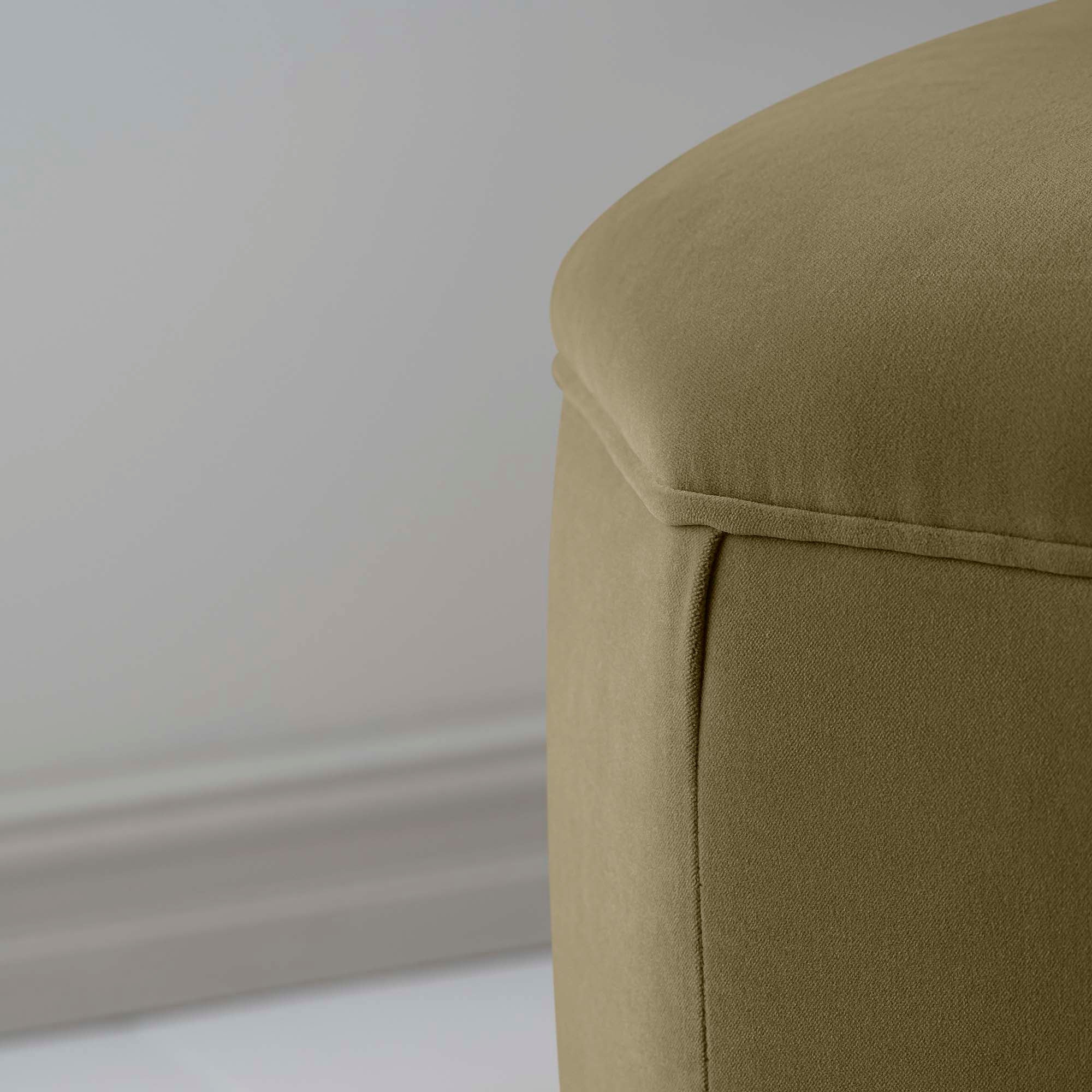Hither Hexagonal Storage Ottoman in Intelligent Velvet Sepia - Image 4