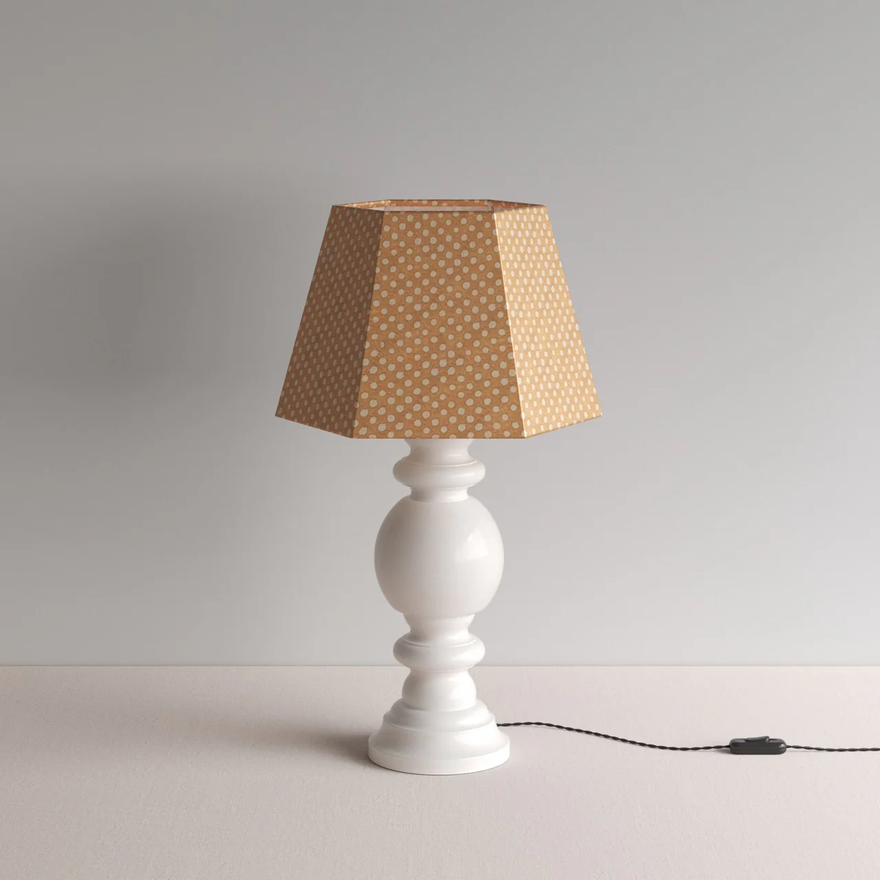Hourglass Ceramic Table Lamp Base in White - Image 17