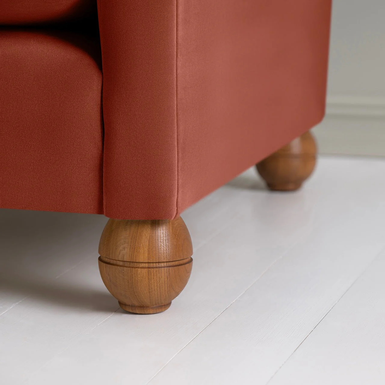 Idler 3 Seater Sofa in Intelligent Velvet Sienna - Image 4