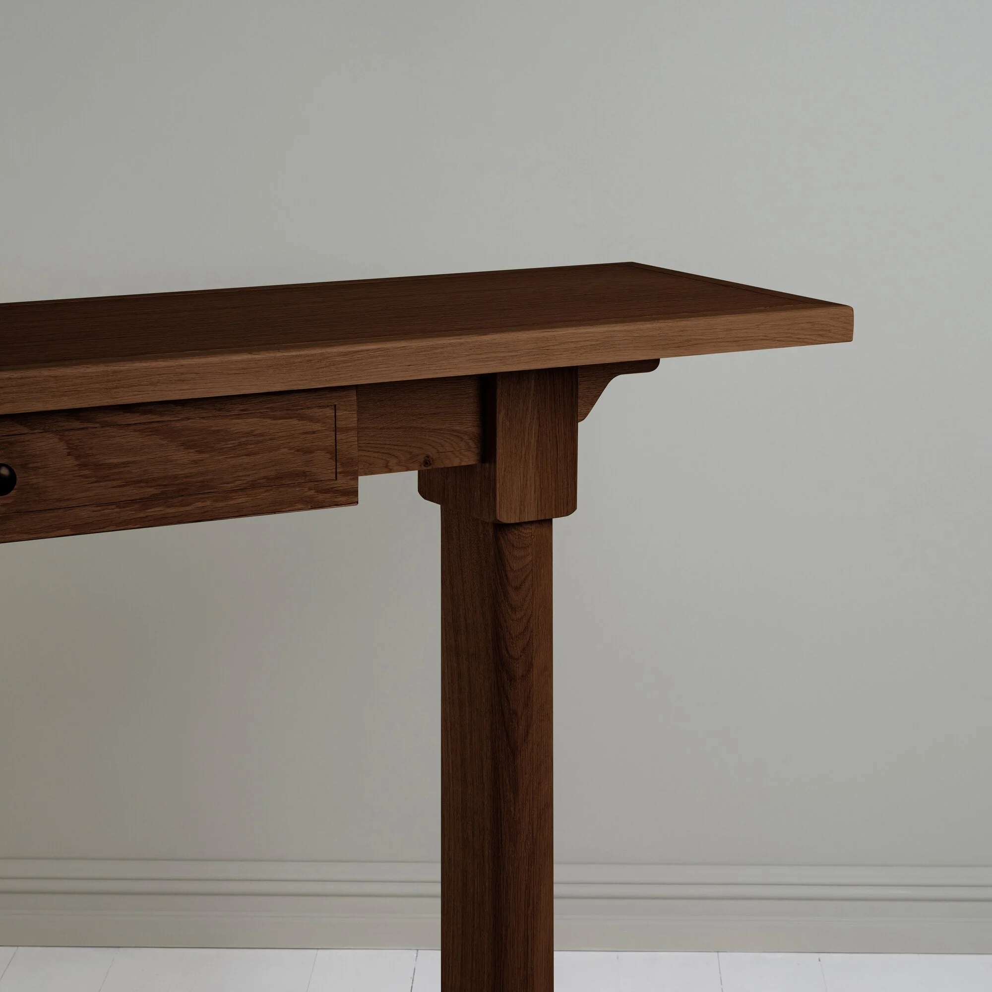 Keepsake Console Table, Smoky Stained Oak - Image 13