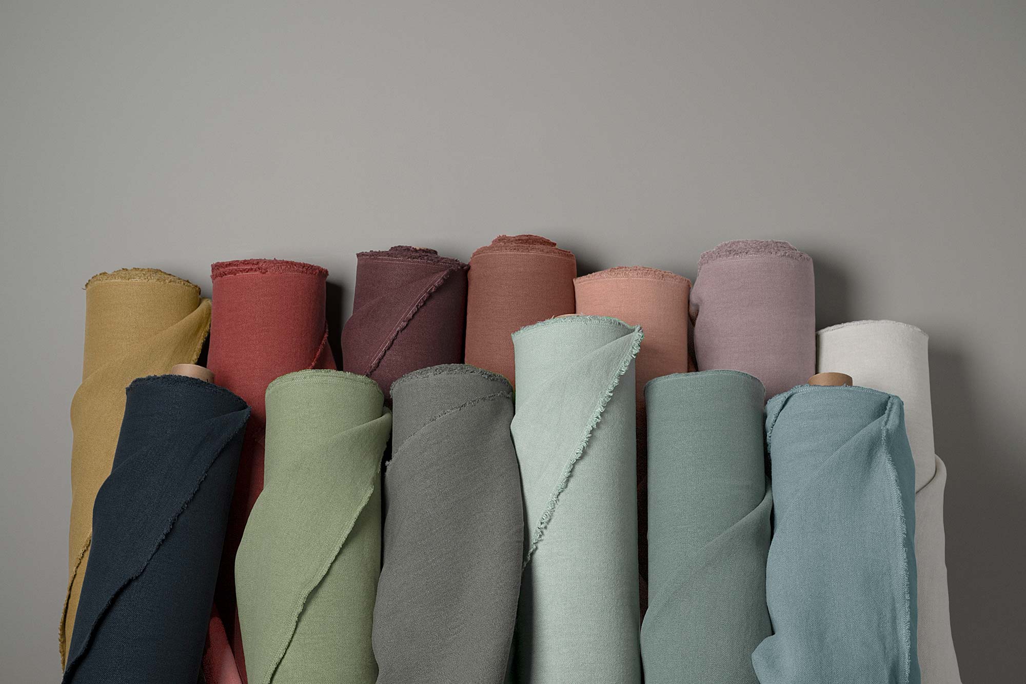 Heavy-weight Laidback Linen, Cerulean - Image 6