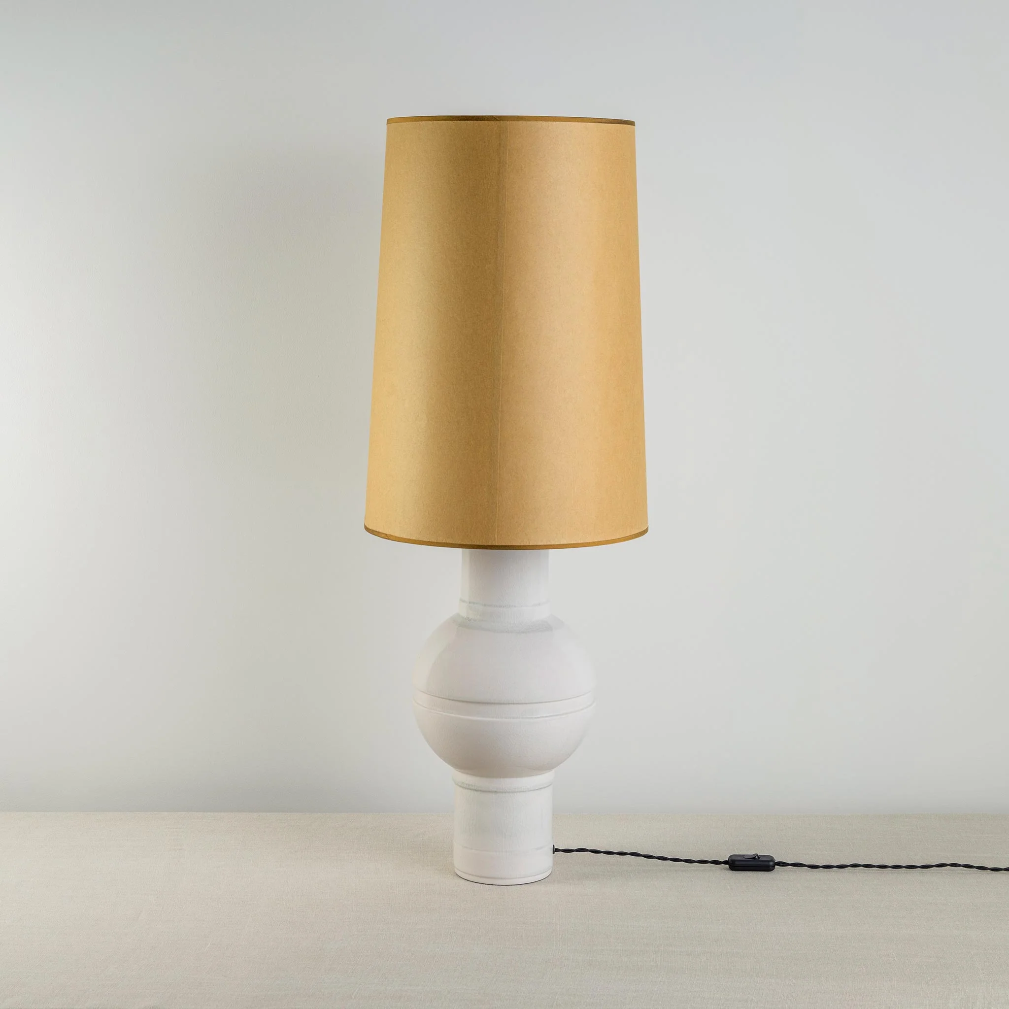 Orb Ceramic Table Lamp Base in Warm White - Image 6