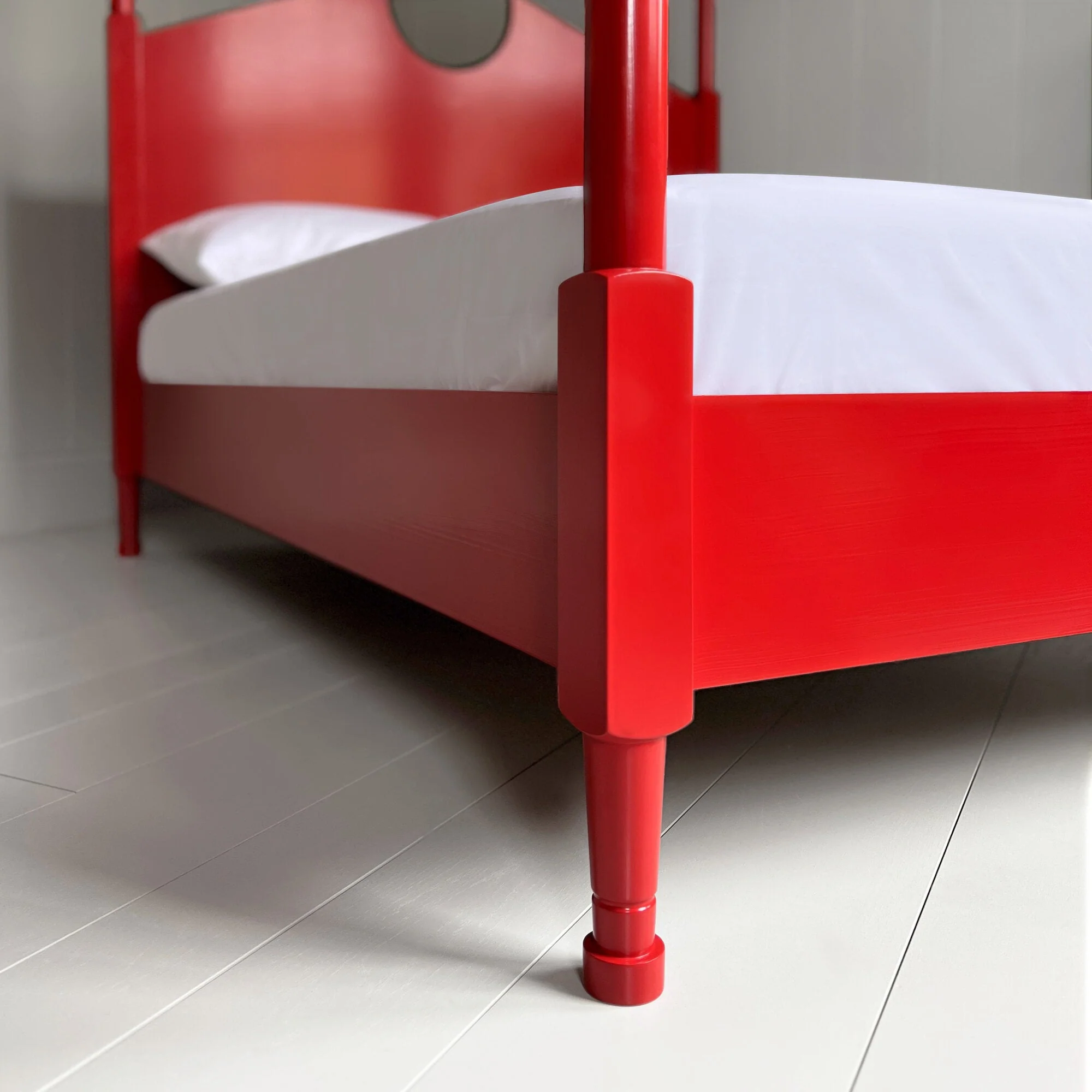 Out for the Count Four Poster Bed in Ruby Red - Image 6