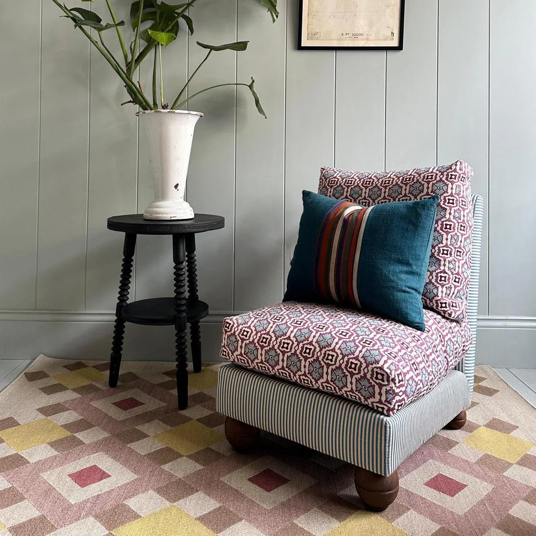 Perch Slipper Armchair in Limited Edition Fabric - Image 2