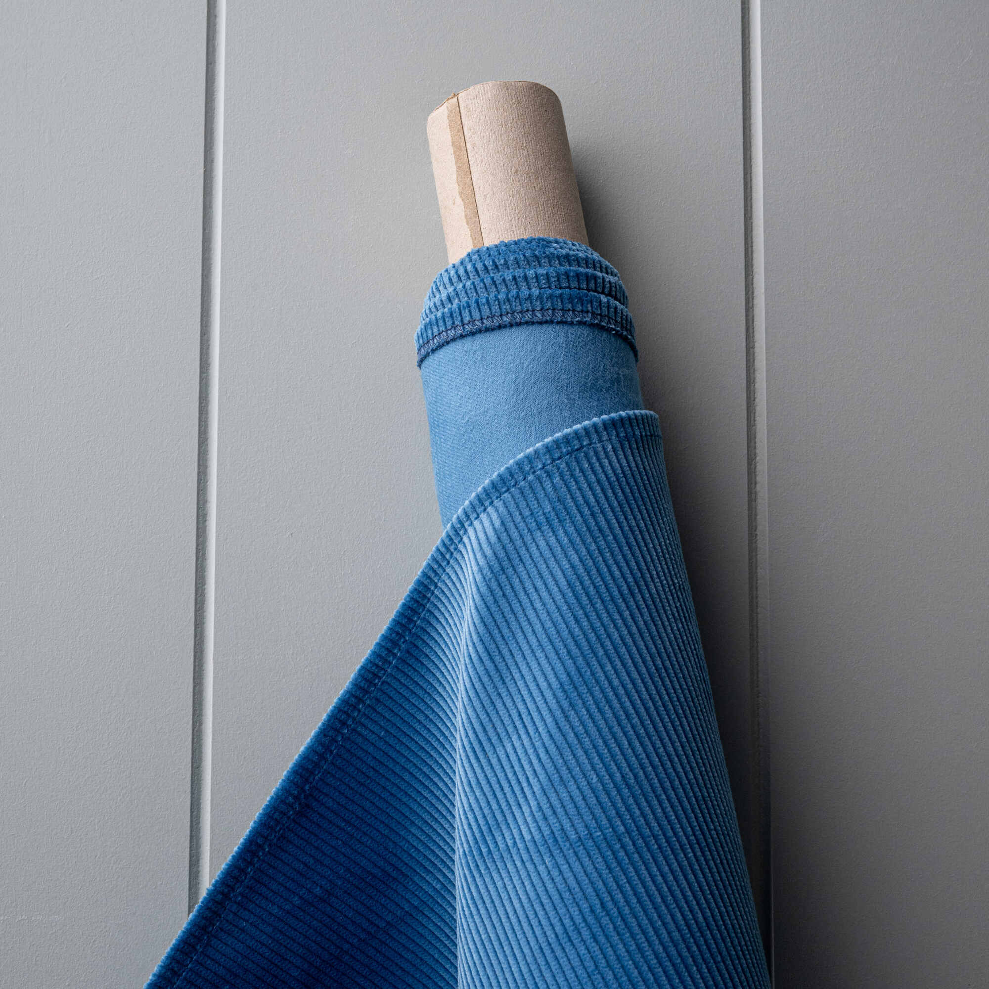 Perch Slipper Armchair in Classic Corduroy Harbour Blue - Image 11