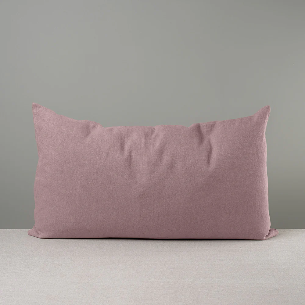 Rectangle Lollop Cushion in Laidback Linen, Heather - Image 4