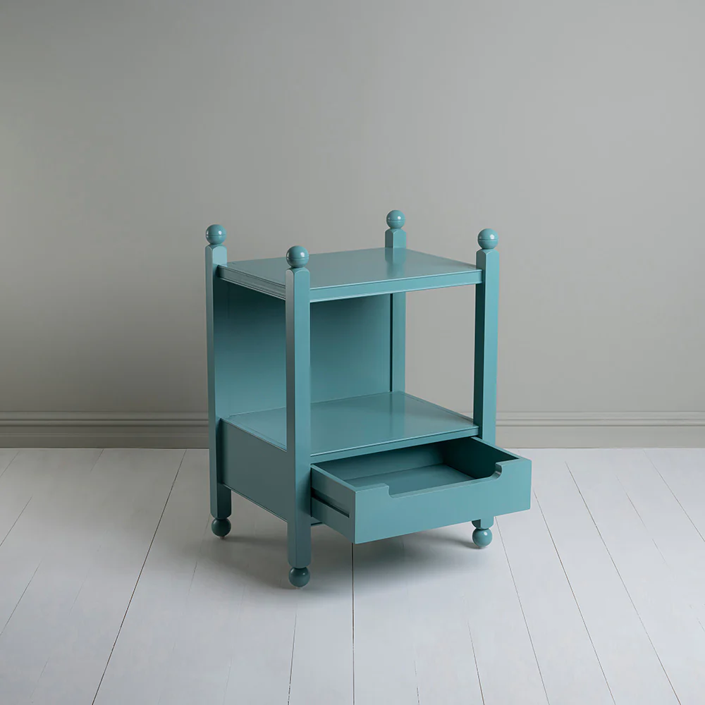 Slumber Bedside Table, Turquoise Blue - Image 3