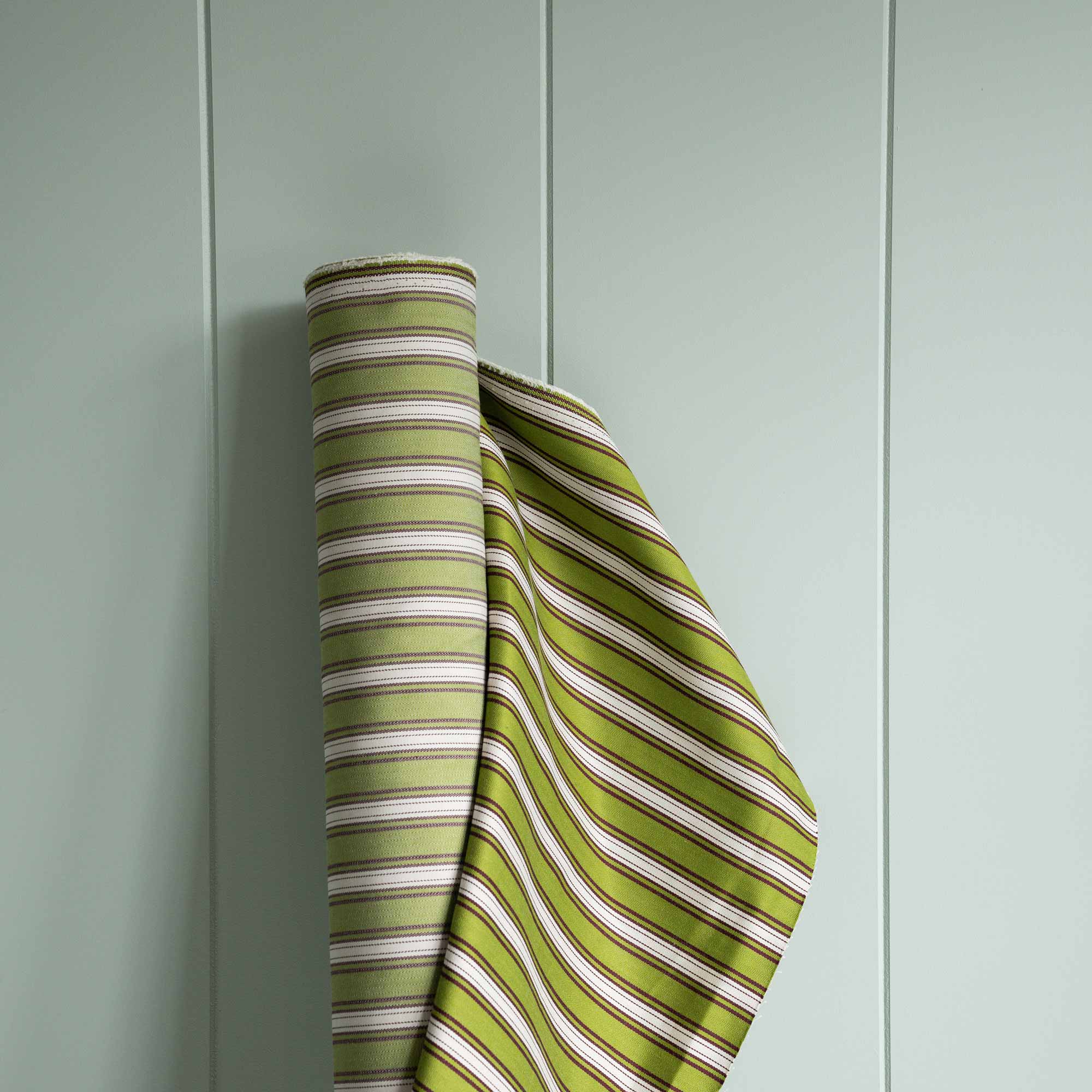 Square Kip Cushion in Colonnade Cotton, Green Wine - Image 10