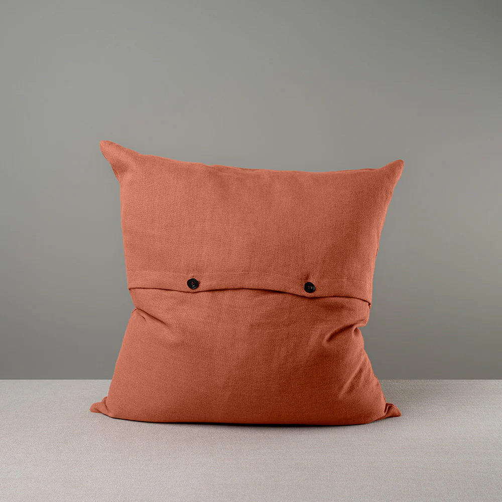 Square Kip Cushion in Laidback Linen, Cayenne - Image 5