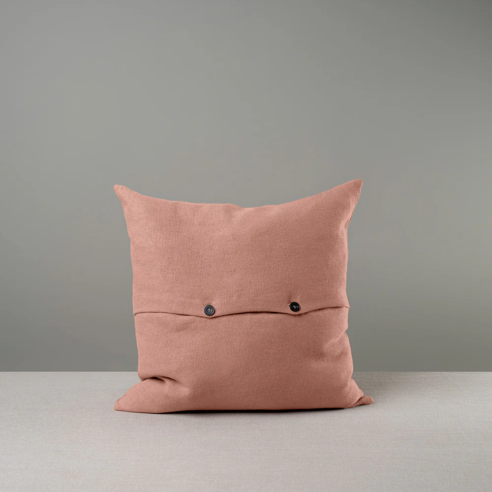 Square Kip Cushion in Laidback Linen, Roseberry - Image 7