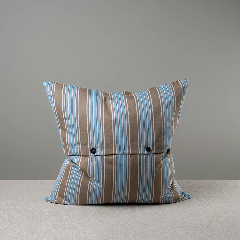 Square Kip Cushion in Regatta Cotton, Blue - Image 6