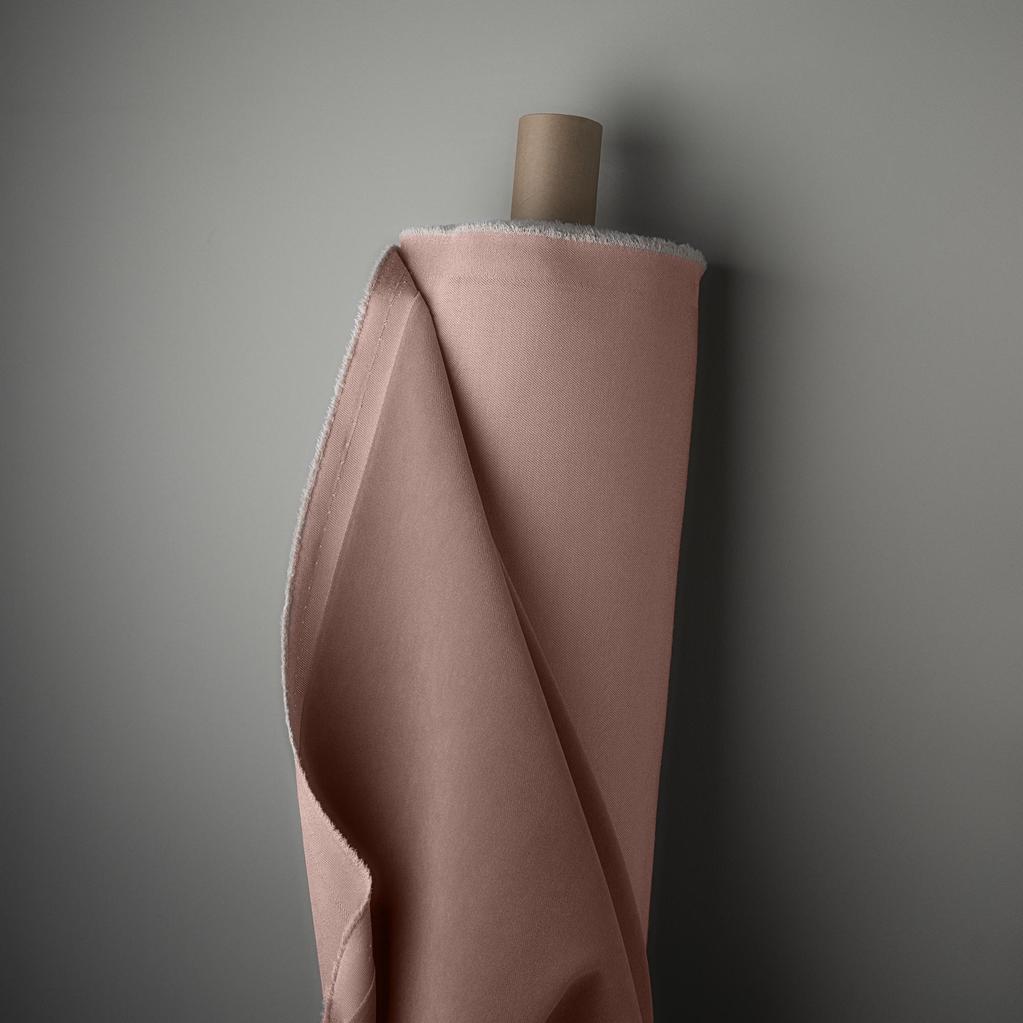 Thither Hexagonal Ottoman in Intelligent Velvet Dusky Pink - Image 8