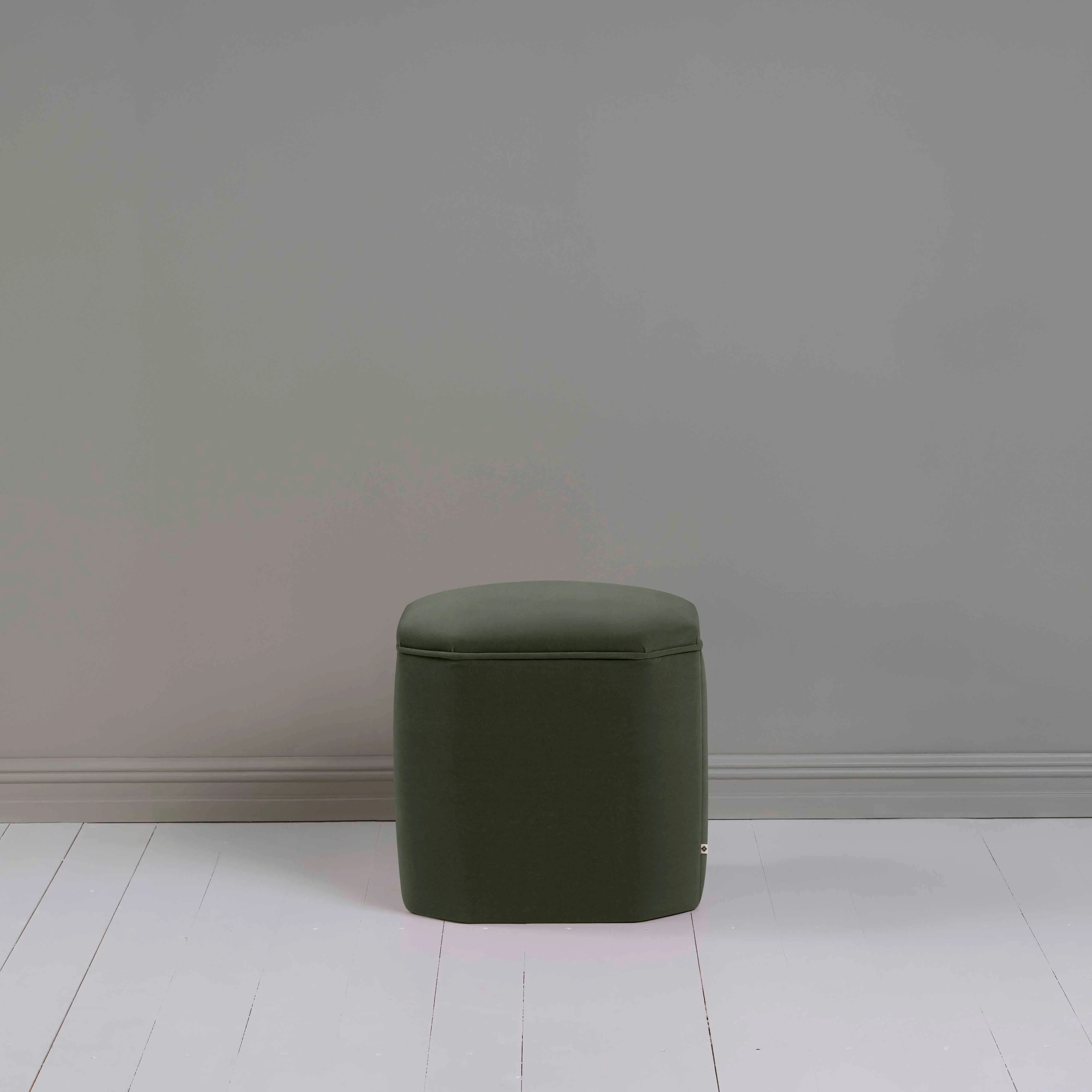 Thither Hexagonal Ottoman in Intelligent Velvet Seaweed - Image 3